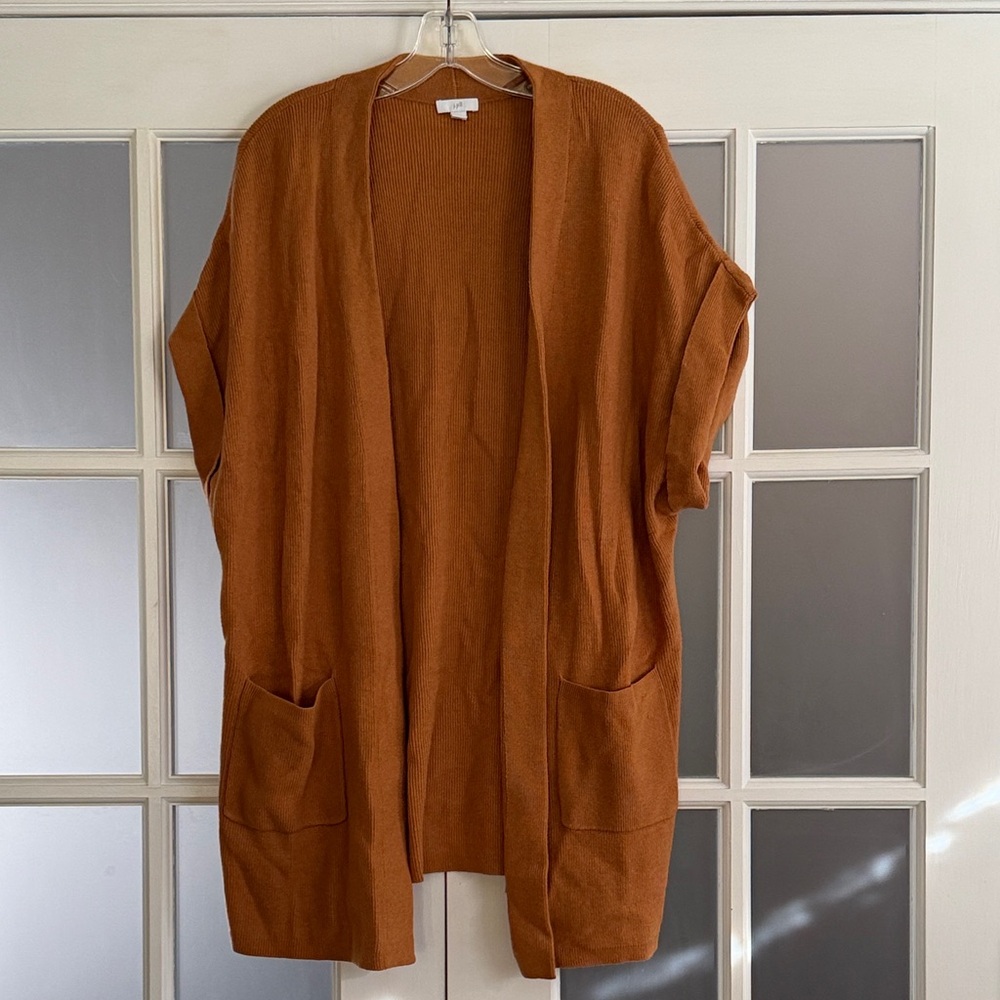 J. Jill Warm Brown Knit Cardigan